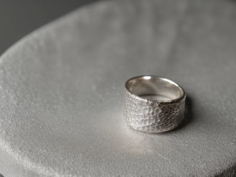 Primer plano de la textura de papel artesanal como fondo para joyería minimalista