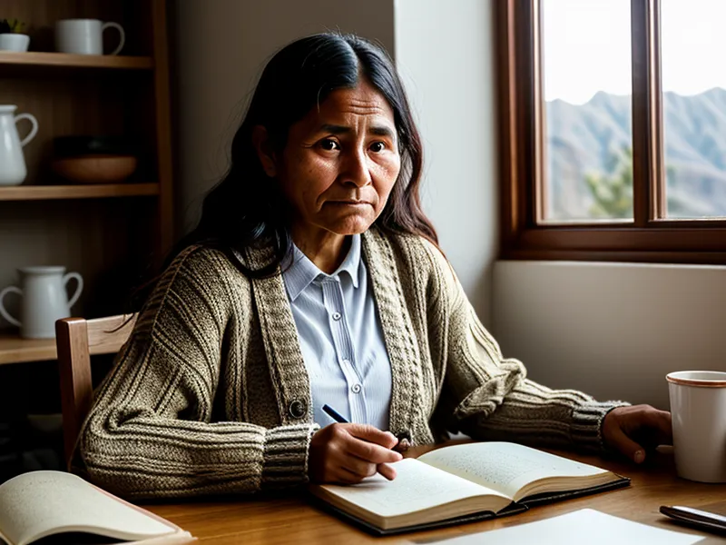 Cámara Fujifilm X-T20 junto a etiquetas de café ilustradas a mano en un escritorio.