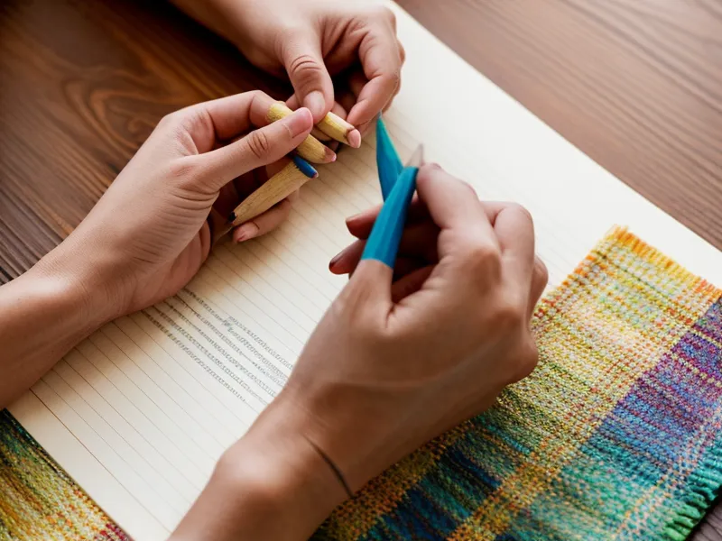 Mano escribiendo especificaciones técnicas de tarjetas SD en un cuaderno de apuntes.